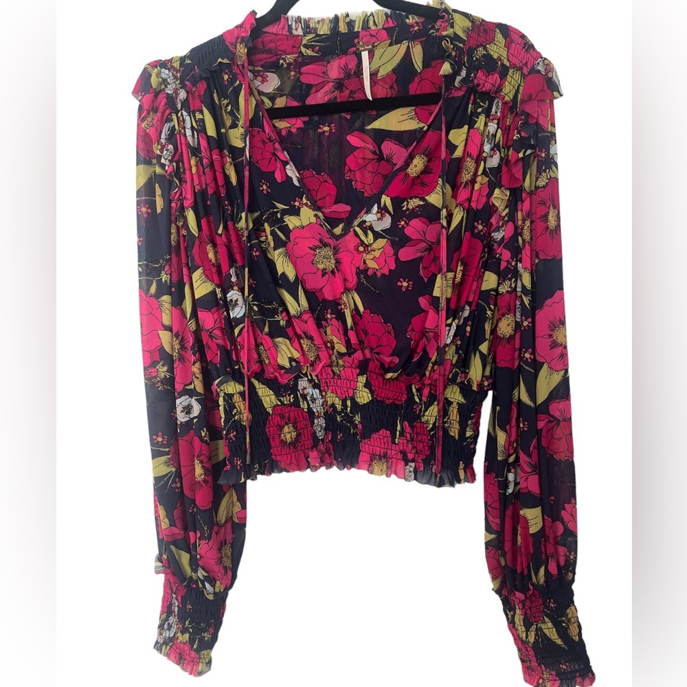 Free People floral blouse